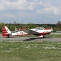 Flugplatz Bad Neustadt - Grasberg am 1.5.2022, der Falke gehört zu den beliebtesten Fliegern am Platz