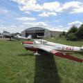 Unser Motorsegler auf dem Flugplatz Herzogenaurach am 16.7.2022