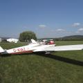 Flugplatz Rothenburg am 31.08.2019, unser Falke aus Bad Neustadt