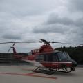 Christoph Nürnberg auf der Hubschrauberplattform des Rhön-Klinikums