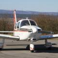 Flugplatz Bad Neustadt am 25.3.2012, Piper PA 28 aus Bad Kissingen