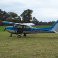 Blau lackierte Cessna
