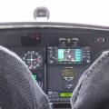 Cockpit eines unbekannten Flugzeugs.