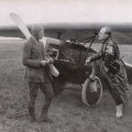 Ernst Udet mit seinem Kolibri beim Rhön-Wettbewerb 1924.