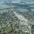 Lake Alfred, FL, US, in der rechten oberen Ecke Winterhaven Gilbert Airfield