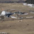 Luftbild Wasserkuppe am 21.2.2021 mit Paraglidern