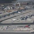 Vorfeld und Passagierterminals in Frankfurt