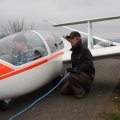 Twin wird zum Windenstart eingeklinkt
