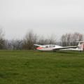 Twin startet an der Winde Piste 13