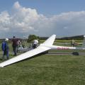 Flugplatz Bad Neustadt - Grasberg, 1. Alleinflug Yuri am 5.8.2022, Startvorbereitungen 1. Start