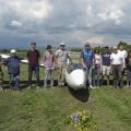 Flugplatz Bad Neustadt - Grasberg, 1. Alleinflug Yuri am 5.8.2022