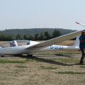Flugplatz Bad Neustadt - Grasberg am 14.8.2025, Start zum allerersten Alleinflug mit Segelflugzeug