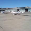 unsere Super Dimona auf dem Flughafen Tempelhof