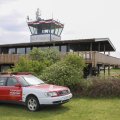 Flugplatz Bad Neustadt - Grasberg am 24.5.2021, ich bin Flugleiter und habe die Feuerwehr rausgestellt