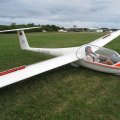 Flugplatz Bad Neustadt - Grasberg am 20.8.2024, Flug und Landung mit Einsitzer
