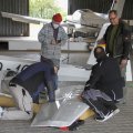 Flugplatz Bad Neustadt - Grasberg JNP am 14.5.2021, Höhenruder mit Verbesserungsbedarf
